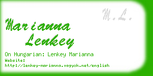 marianna lenkey business card